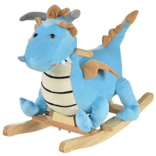 Plush Dinosaur Baby Rocking Horse for 18-36 Months
