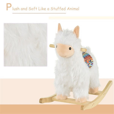 Plush Llama Rocking Horse Toy for Toddlers