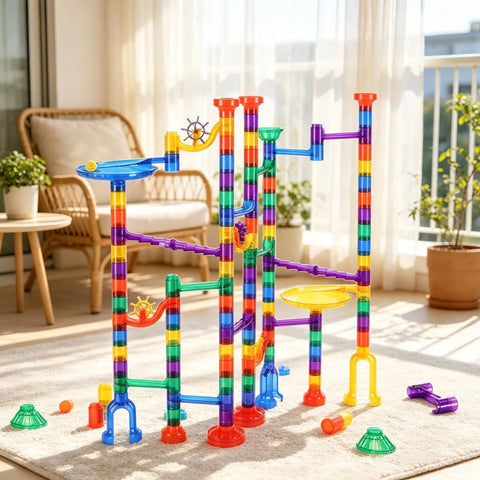 145-Piece Marble Run Maze Building Block Set