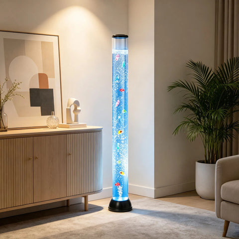 4-Foot Sensory Bubble Fish Tube Lamp with Remote Control