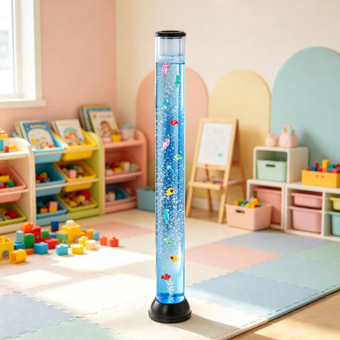 4-Foot Sensory Bubble Fish Tube Lamp with Remote Control