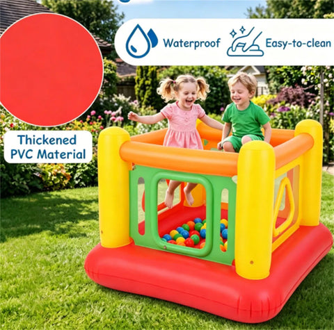 3-in-1 Inflatable Bounce House with Visible Wall