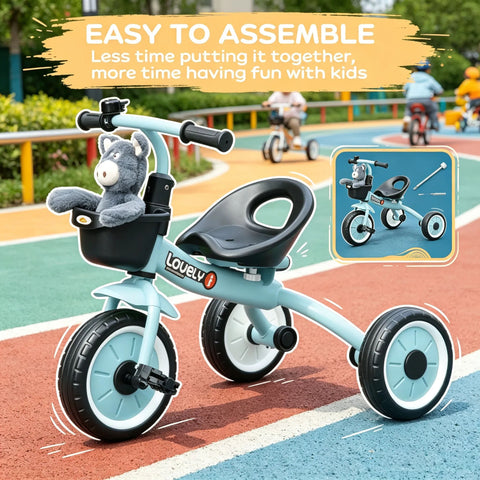 3-Wheel Toddler Tricycle for Kids 2-5 Years Old