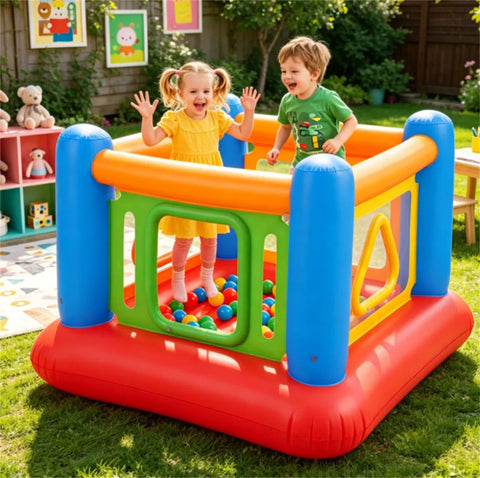 3-in-1 Inflatable Bounce House for Kids