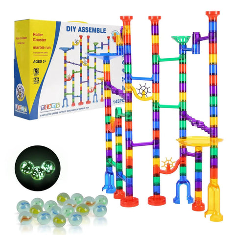 145-Piece Marble Run Maze Building Block Set