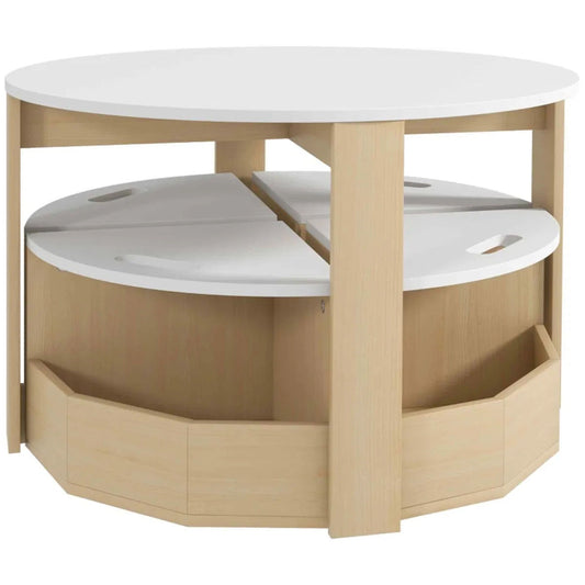 5-Piece Kids Table and Chairs Set with Under-Seat Storage