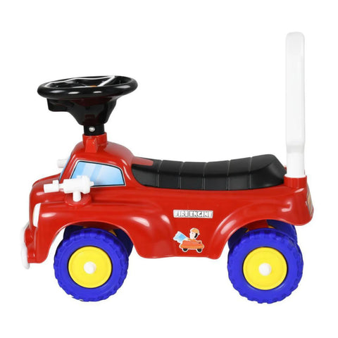 Toddler Fire Truck Ride-On Sliding Car Toy with Music and Horn