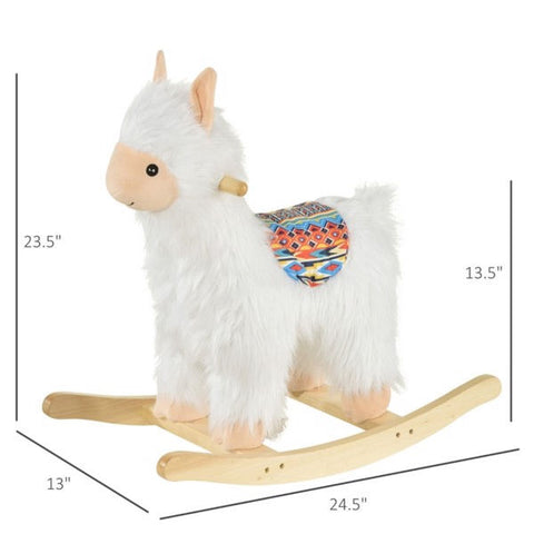 Plush Llama Rocking Horse Toy for Toddlers