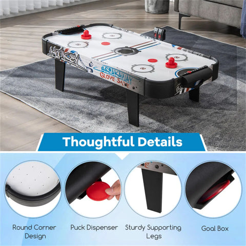 42-Inch Indoor Air Hockey Game Table with LED Scorer