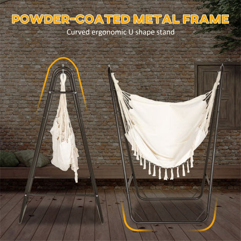 Ergonomic Hanging Hammock Chair with Stand