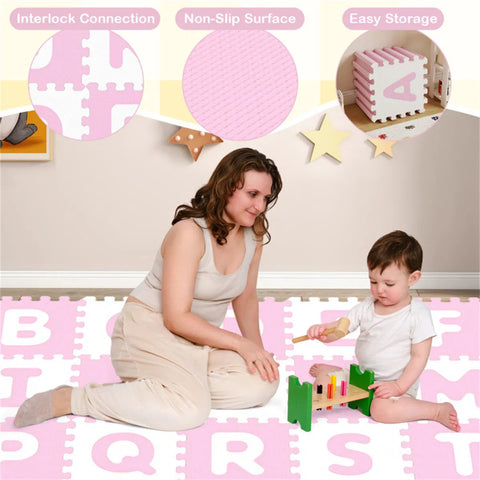 26-Piece Alphabet EVA Foam Play Mat Set