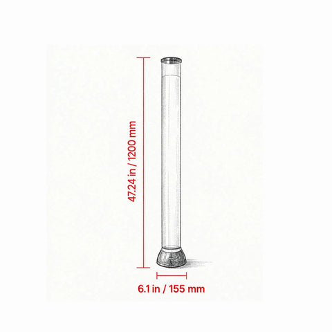 4-Foot Sensory Bubble Fish Tube Lamp with Remote Control