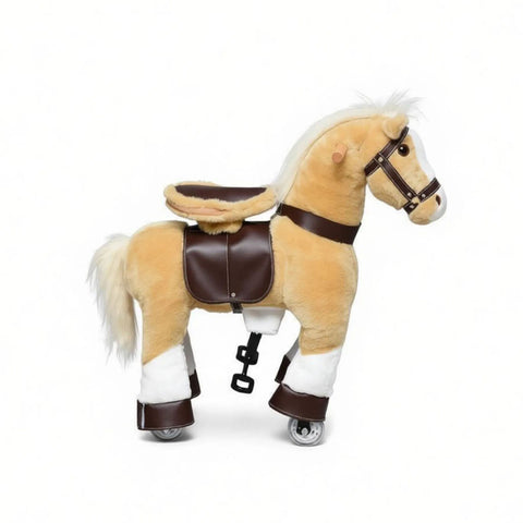 Plush Walking Horse Ride-On Toy for Kids Ages 3-8