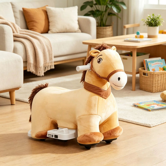 6V Electric Ride-on Pony Toddler Toy with Music