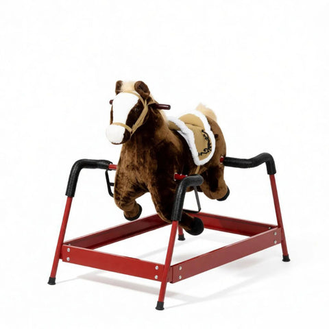 Kids Interactive Spring Rocking Horse with Realistic Sounds