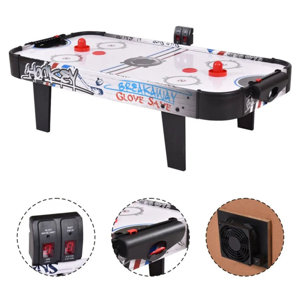 42-Inch Indoor Air Hockey Game Table with LED Scorer