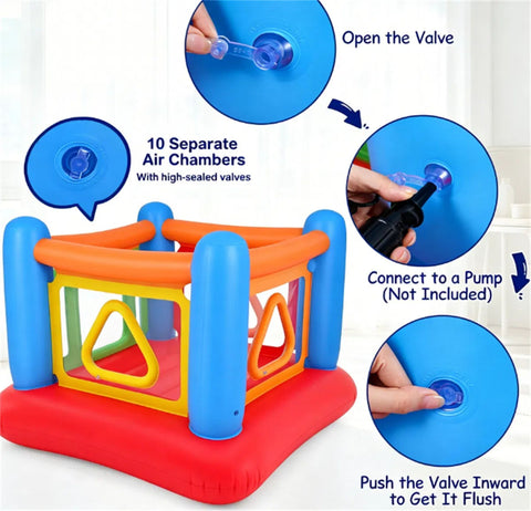 3-in-1 Inflatable Bounce House for Kids