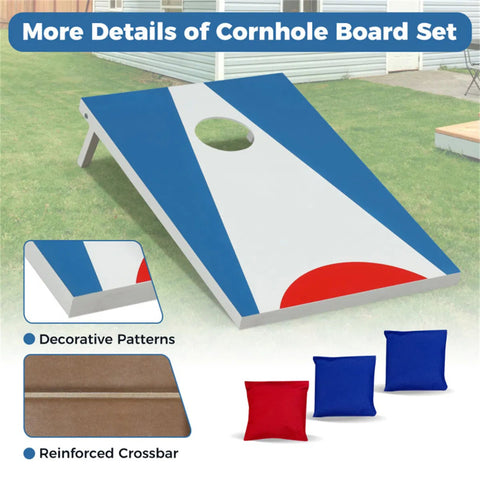3'x2' Foldable Cornhole Board Set with 8 Bean Bags