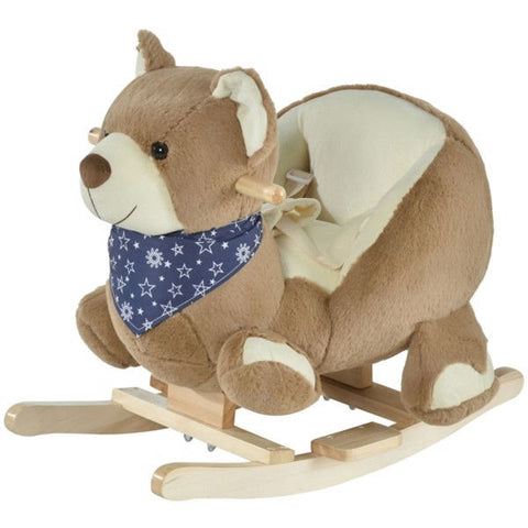 Plush Bear Baby Rocking Horse with Music
