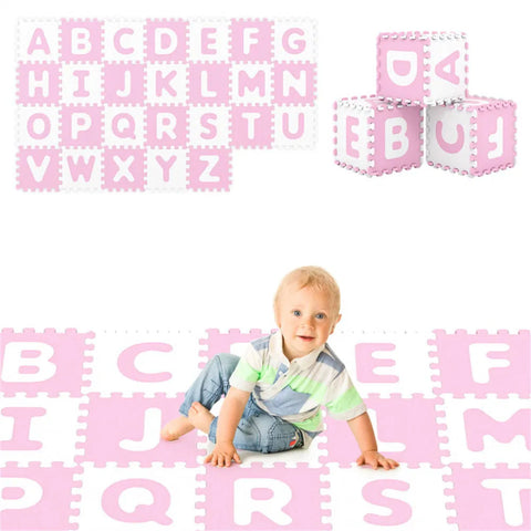 26-Piece Alphabet EVA Foam Play Mat Set