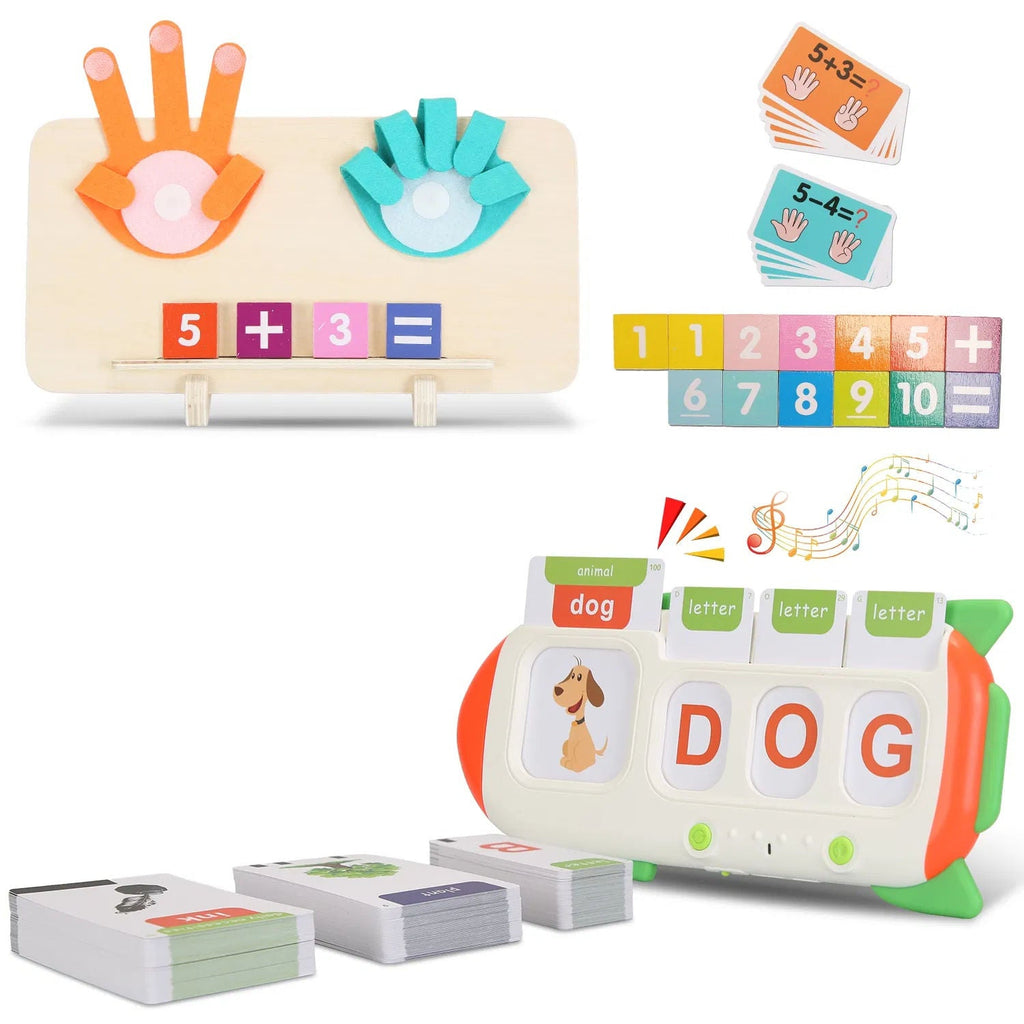 Talking Flash Cards and Finger Counting Math Board Set