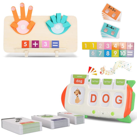 Talking Flash Cards and Finger Counting Math Board Set