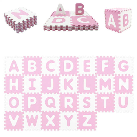 26-Piece Alphabet EVA Foam Play Mat Set