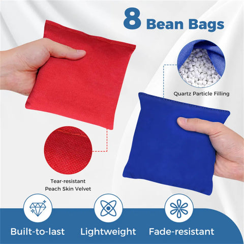 3'x2' Foldable Cornhole Board Set with 8 Bean Bags
