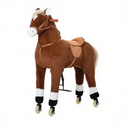 Kids Ride-On Walking Horse with Rolling Wheels