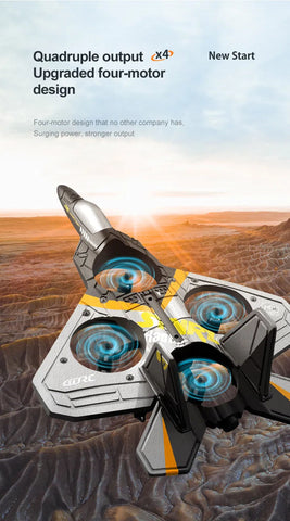 V17 2.4GHz Foam Remote Control Fighter Jet Drone with LED Lights