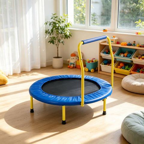 3-Foot Foldable Kids Trampoline with Foam Handle