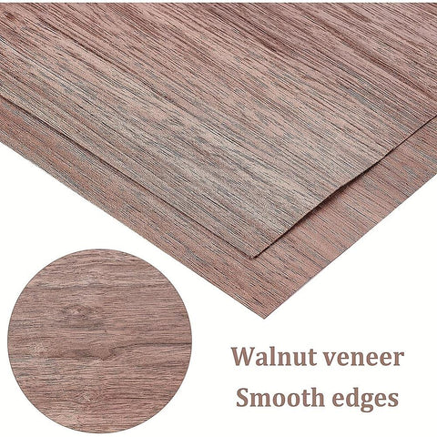 12-Piece Square Walnut Wood Pieces for DIY Crafts
