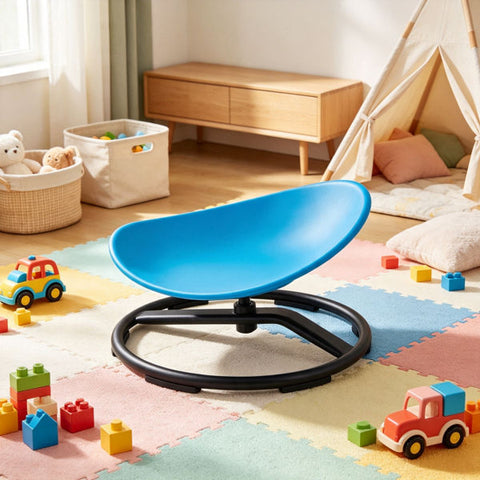 220 lb Kids Sensory Swivel Chair with Non-Slip Metal Base