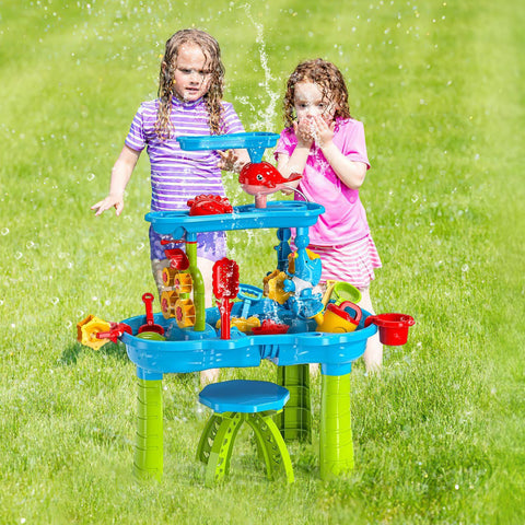 3-Tier Kids Sand and Water Activity Table Set