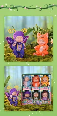 6-Piece Sleeping Princess Doll Gift Set