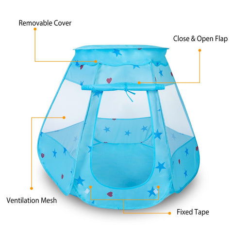 Kids Pop-Up Castle Play Tent for Indoor and Outdoor Use