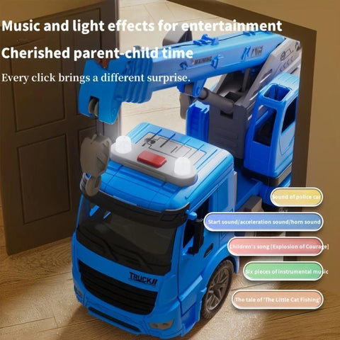 Kids' Construction Crane Toy With Light and Sound