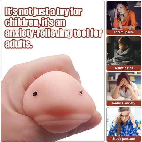 Cute Blobfish Sensory Squeeze Toy for Stress Relief