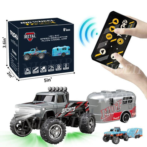 1/64 Mini RC Off-Road Buggy With Detachable Trailer Box