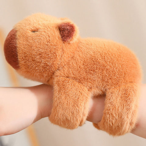 7.1-Inch Plush Animal Snap Bracelet