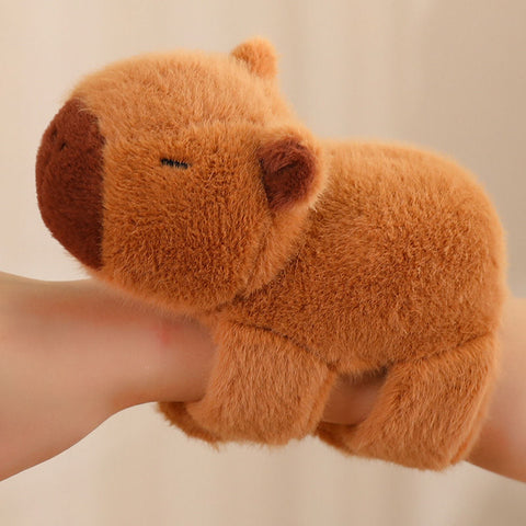 7.1-Inch Plush Animal Snap Bracelet