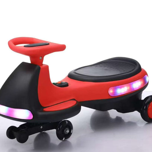Dual-Drive Electric Ride-On Toy Car With Lights and Music